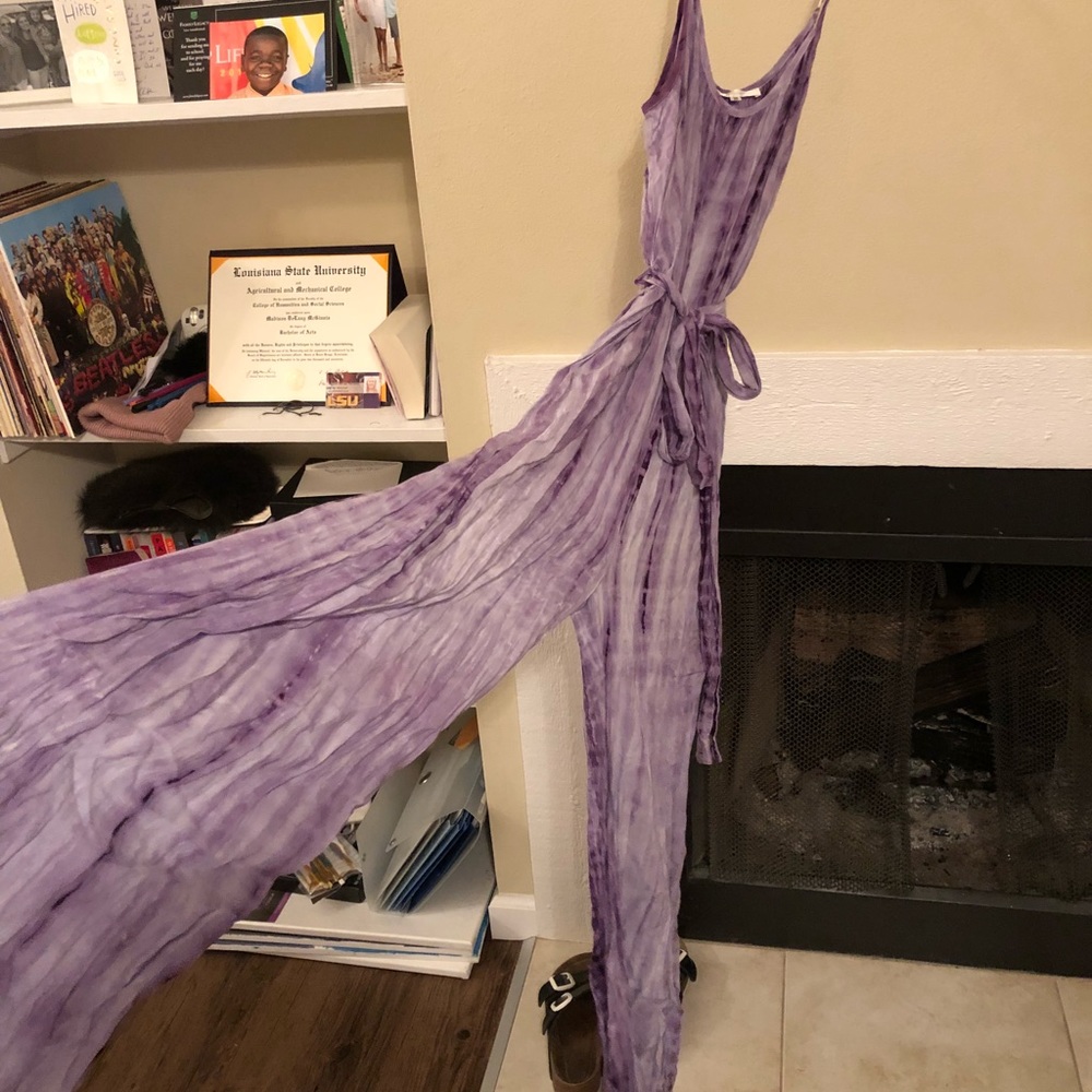LF Purple tye dye jumpsuit